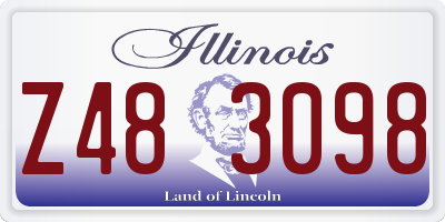 IL license plate Z483098
