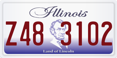 IL license plate Z483102