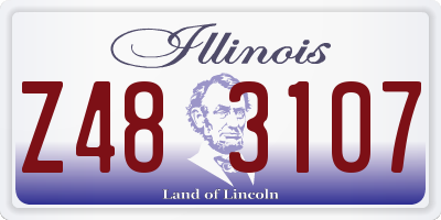 IL license plate Z483107