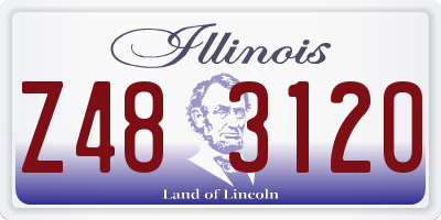 IL license plate Z483120