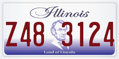 IL license plate Z483124