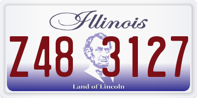 IL license plate Z483127