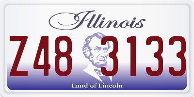 IL license plate Z483133