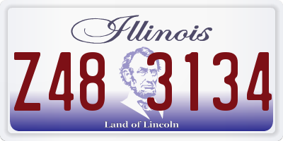 IL license plate Z483134