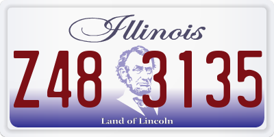 IL license plate Z483135