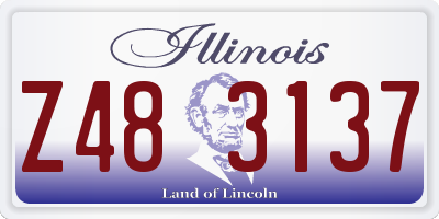IL license plate Z483137