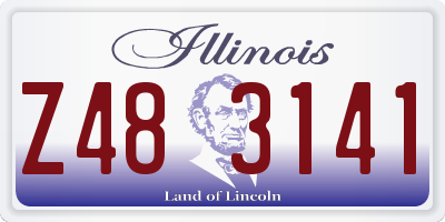 IL license plate Z483141