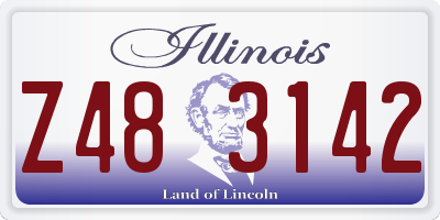 IL license plate Z483142