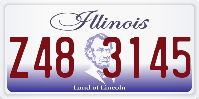 IL license plate Z483145