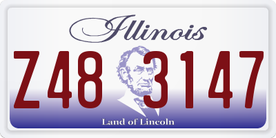 IL license plate Z483147