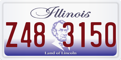 IL license plate Z483150