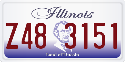 IL license plate Z483151