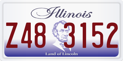 IL license plate Z483152