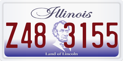 IL license plate Z483155