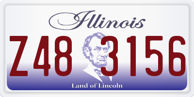 IL license plate Z483156