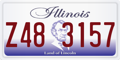 IL license plate Z483157
