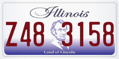 IL license plate Z483158