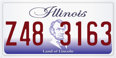 IL license plate Z483163