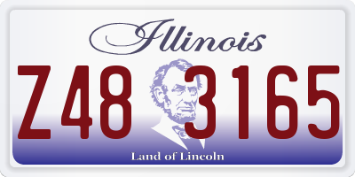 IL license plate Z483165