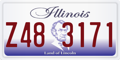IL license plate Z483171