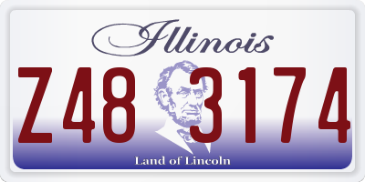 IL license plate Z483174