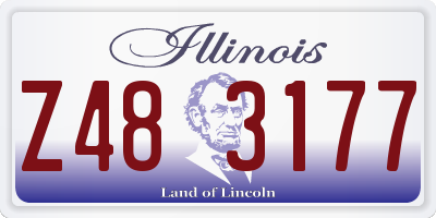 IL license plate Z483177