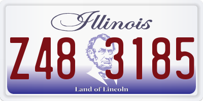IL license plate Z483185