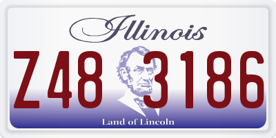 IL license plate Z483186