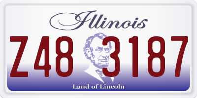 IL license plate Z483187