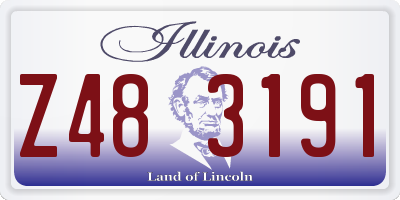 IL license plate Z483191