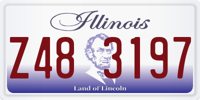 IL license plate Z483197