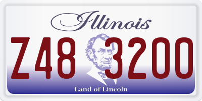IL license plate Z483200