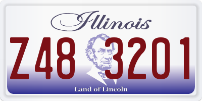 IL license plate Z483201
