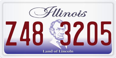 IL license plate Z483205