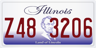 IL license plate Z483206