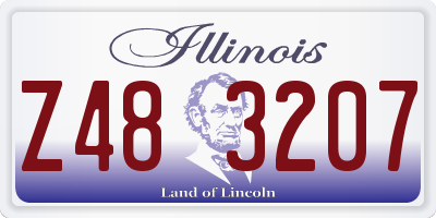 IL license plate Z483207