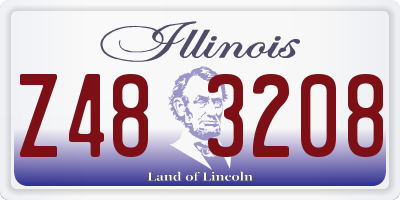 IL license plate Z483208