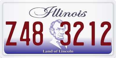 IL license plate Z483212