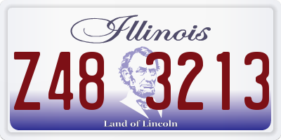 IL license plate Z483213