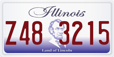 IL license plate Z483215