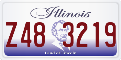 IL license plate Z483219