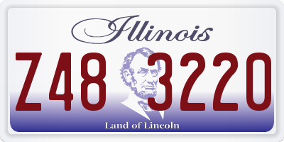 IL license plate Z483220