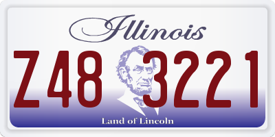 IL license plate Z483221