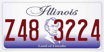 IL license plate Z483224