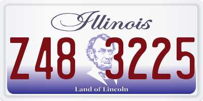 IL license plate Z483225