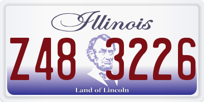 IL license plate Z483226