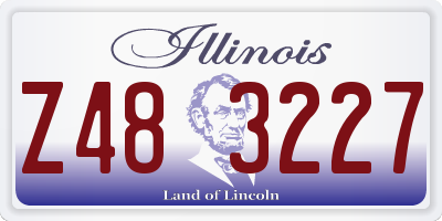 IL license plate Z483227