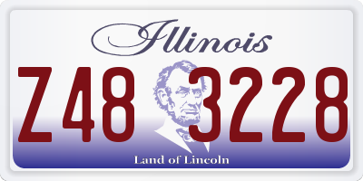 IL license plate Z483228
