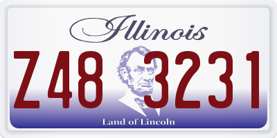 IL license plate Z483231