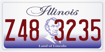 IL license plate Z483235